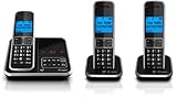 BT Inspire 1500 Trio Digital Cordless Phone with Answer Machine - Black