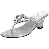 JRenee Womens Shola T Strap Sandal