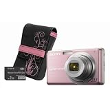 SonyCybershotDSC-S98012MPDigitalCamerawith4xOpticalZoomwithSuperSteadyShotImageStabilizationwithCaseand2GBMemoryStick(Pink)