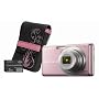 Sony Cybershot DSC-S980 12MP Digital Camera with 4x Optical Zoom with Super Steady Shot Image Stabilization with Case and 2GB Memory Stick (Pink)