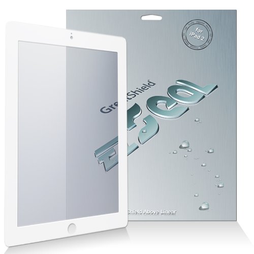 GreatShield EZseal 100% Bubble Free Guaranteed Anti-Glare (Matte) Screen Protector Film Mask for Apple iPad 2 2nd generation (White)