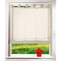 Raffrollo Voile UNI mit Schlaufen, 160x100, Creme, 61008