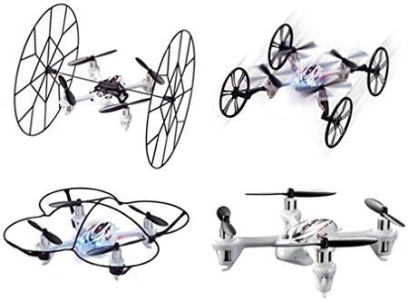 Huanqi-886 RC Drone with 4CH Remote Controller (Four Functions: Helicopter, Quadcopter, Wall Climber, Hover Car)