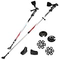 Ultrasport B�ton 3 en 1 Trekking/Marche/Ski Anti-choc Longueur 71-145 cm Anneaux r�fl�chissants