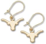 Texas 10KT Longhorn 1/4 Dangle Earrings