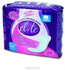 Elyte Light Cotton Incontinence Pads-Absorbency Extra - Case of 120