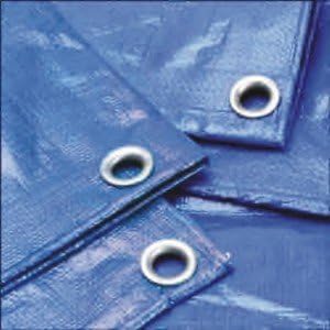 Grizzly Tarps GTRP1430 14-Feet X 30-Feet Blue Multi-Purpose 6ml Waterproof Poly Tarp Cover with Tent Shelter Camping Tarpaulin by Grizzly Tarps