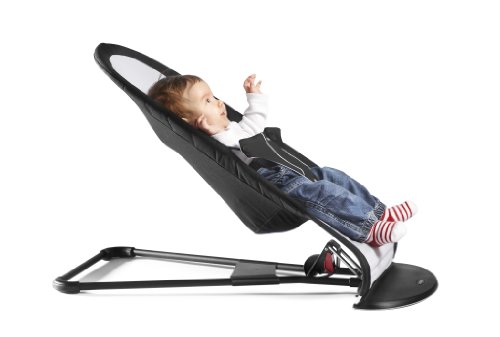 Imagen 4 de BabyBjörn Balance - Hamaca de mezcla de algodón, diseño de rayas, color negro