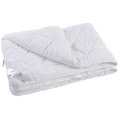 Schlo� Hellenstein L-12799 Luxus Mikrofaser Bettwaren gesteppte Duo-Decke mit Trevira Fill und Biese 135 x 200 cm wei�