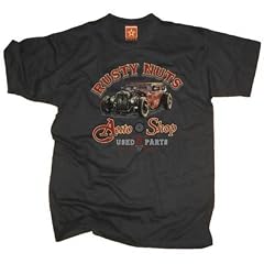 T-Shirt Hot Rod - Rusty Nuts Auto Shop, Gr. S bis 5XL