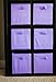 Premium Storage Cube - Fabric Basket Bins - Organize Your Closet, Bedroom & Nursery (Purple Set of 6)