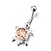 Mother's Day Jewelry Cute November Yellow Birthstone Body Jewelry Rhinestone Dangle Belly Button Rings Mother's Day Jewelry Cute November Yellow Birthstone Body Jewelry Rhinestone Dangle Belly Button Rings