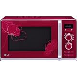 Lg-Mg-6338-Pr-Rot-Stand-Mikrowelle-Mit-Blumendeko