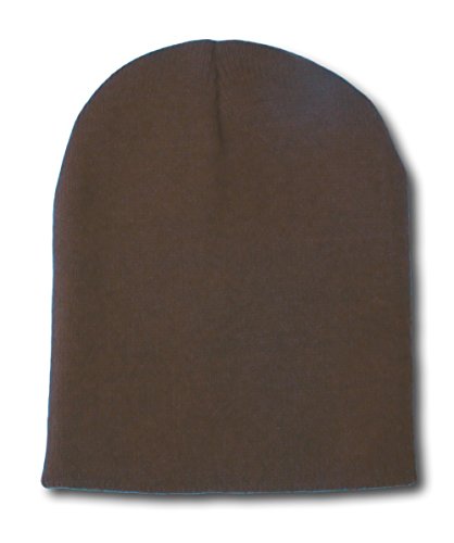 Solid Blank Short Beanie Cap - (Many Colors Available)