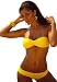 UjENA Strapless Twist Bikini Swimsuit - 4 Colors Select Size: Top S Select Color: Matte Sunshine Yellow