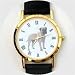 Bull Mastiff Watch - Large Face, Black Leather