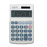Sharp El-240sb Business/Handheld Calculator Eight-Digit Lcd Solar/Battery C ....