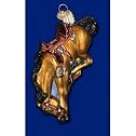 Old World Christmas Bucking Bronc Glass Ornament