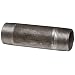 Anvil Steel Pipe Fitting, Schedule 40, Nipple, NPT Male, Black Finish