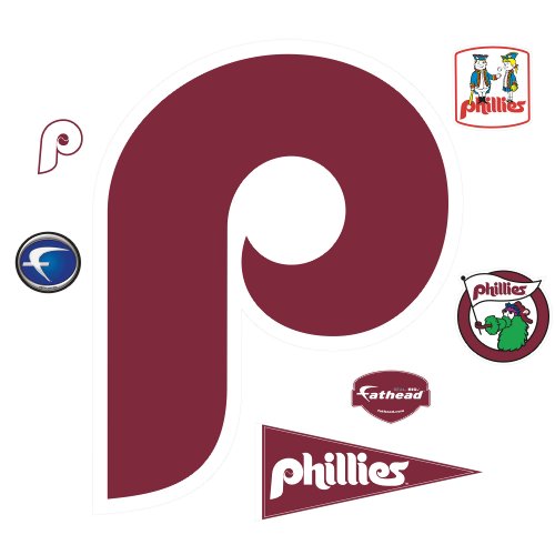 MLB Philadelphia Phillies Classic Logo Wall Decal at Amazon.com