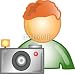 Wallmonkeys Peel and Stick Wall Decals - Illustration of a Photographer Icon - Removable Graphic