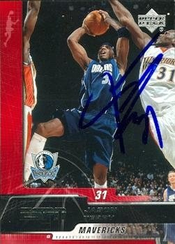 Jason Terry Autographed/Hand Signed Basketball Card (Dallas Mavericks) 2005 Upper Deck #17