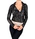 Mystree Pocketed Zipper Sweater in Black