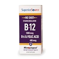 Superior Source No Shot B6/B12/Folic Acid (100 tablets)