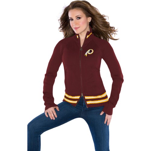 Touch by Alyssa Milano Washington Redskins Women's Sweater Mix Jacket XX Large at Amazon.com