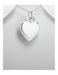 Heart Pendant Necklace In 92.5 Sterling Silver