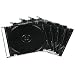 Hama - 50 Boites "SLIM" vides transparentes avec fond noir pour CD simples - 00051269