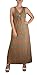 Peach Couture Tribal Damask Print Sleeveless Beach Maxi Dress