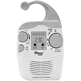 Pyle Home PSR6 Waterproof Shower Clock Radio