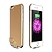 Apatner Ultra Thin Battery Case Cover Rechargeable Backup Power bank Charger Cover For iPhone 6Plus/6s Plus 5.5inch(Gold)