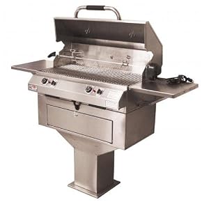Electri-Chef 32 Inch Dual Control Pedestal Base Electric Grill