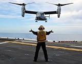 An Mv-22 Osprey Tiltrotor Aircraft Approaches the Flight Deck. - 30