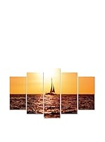 Wall Decor Fotocuadro 5 Piezas Pirámide Colourorange