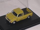 MINI COOPER UR OLD MODEL CAR UP GREEN WITH PEDESTAL AND VITRINE 1/43 MODEL CAR