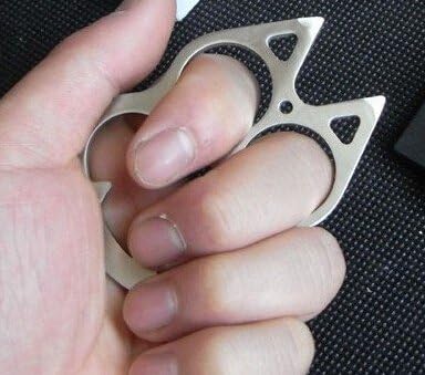 Mixfashion 2 in 1 Women's Self Defense Protection Protector Safety Stainless Steel Cat Head Keychain Bottle Opener