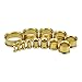 Longbeauty Pair Rosegold Stainless Steel Screw Ear Gauges Flesh Tunnels Plugs Stretchers Expander