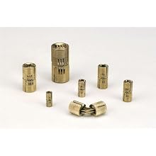 SOSS Mortise Mount Invisible Barrel Hinge, Solid Brass, Satin Brass Finish, 16mm Diameter, 7/8" Door Thickness, 16.5mm Mortise Depth (Pack of 24)