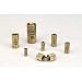 SOSS Mortise Mount Invisible Barrel Hinge, Solid Brass, Satin Brass Finish, 18mm Diameter, 1-1/8" Door Thickness, 17.5mm Mortise Depth (Pack of 24)