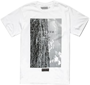 CIVIL Battlefields Mens T-Shirt, White, X-Large