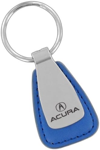 Acura Key Chain Keychain Key Ring - Blue Leather