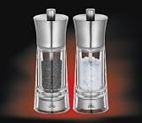 Cilio 600339 Pfeffer- und Salzm&uuml;hle ""Genova"" Edelstahl im Set