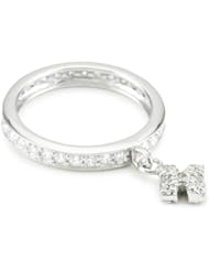King Baby "Cross" Cubic Zirconia Ring with MB Cross, Size 7