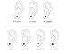 YAN & LEI Sterling Silver 6MM Freshwater Cultured Pearl Button Stud Earrings - Handpicked AAA Quality