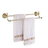 Rozin 台所 浴室 トイレ用 タオル掛け 二段階 メッキ お風呂 タオル ラック ホルダー