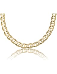 14K Solid Yellow Gold Mariner Link Chain / Necklace 10mm Wide 24" inch Long - Weighing 78.0 Gr.
