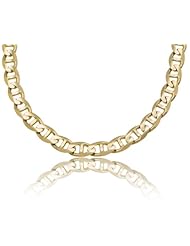 14K Solid Yellow Gold Mariner Link Chain / Necklace 10mm Wide 22" inch Long - Weighing 71.5 Gr.